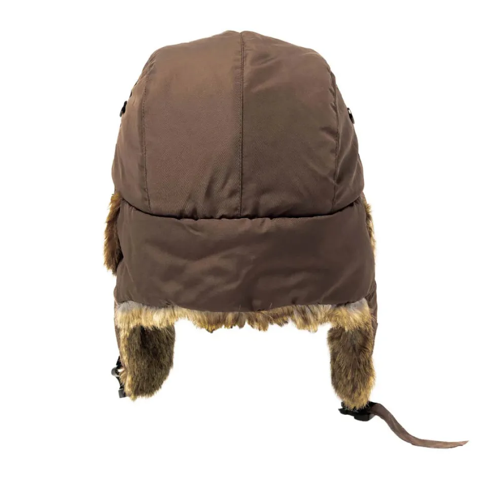 Aviator with Rabbit Trim - Brown/Natural