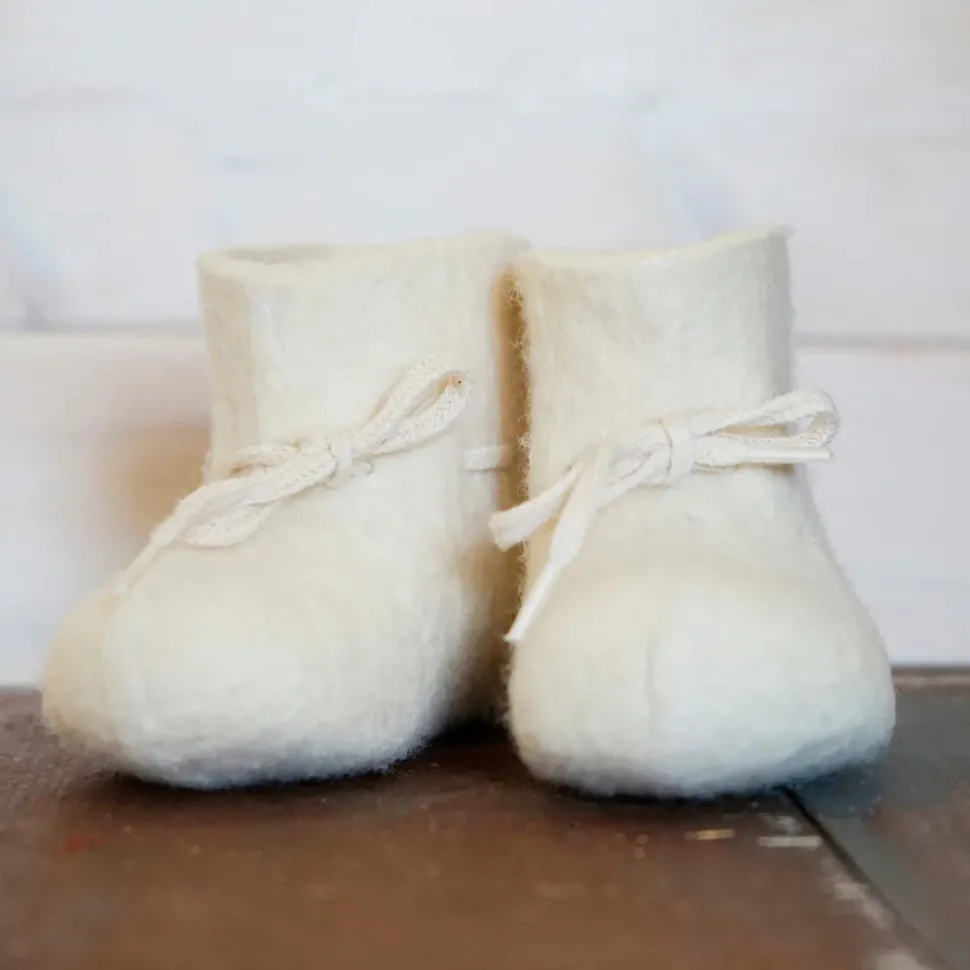 Baby Boots - Off White