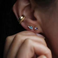 Beaded Ear Cuff - Gold