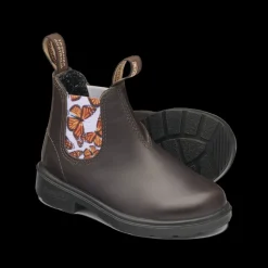 Blundstone 2395 - Kid's Brown with Butterfly Lilac Elastic