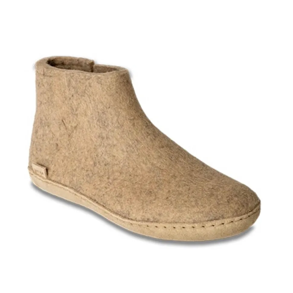 Boot with Leather Sole - Sand