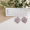 Botanical Dangles - Mauve Teardrop