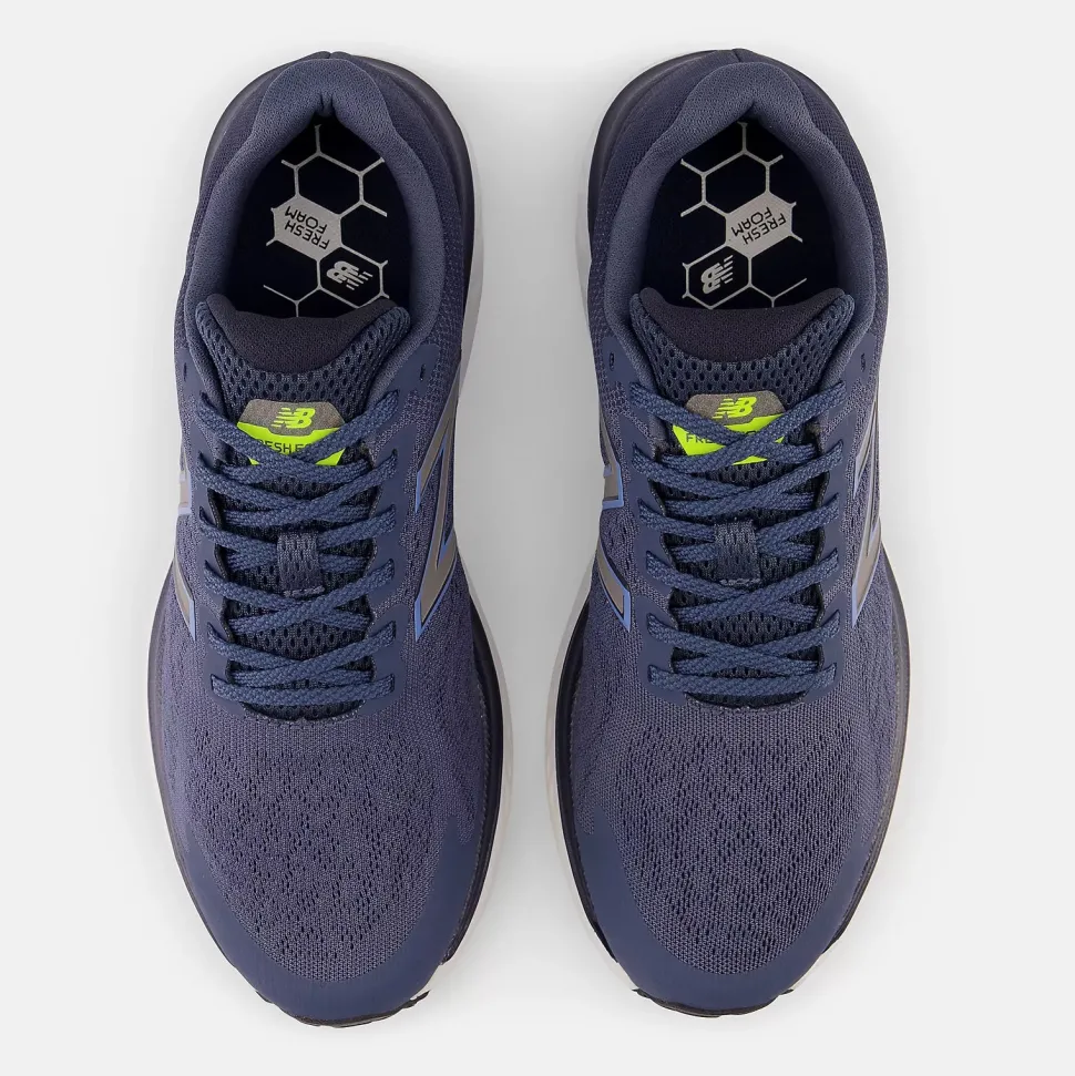 Fresh Foam 680v7 - Navy with Yellow