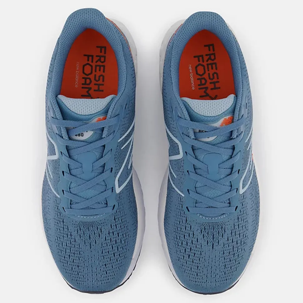 Fresh Foam X 880v12 - Spring Tide with Vibrant Orange