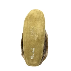 Fur Moccasin - Army Suede