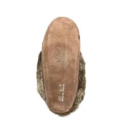 Fur Moccasin - Chocolate Suede