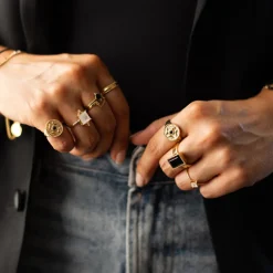 Jasmine Ring - Black Onyx