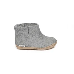 Junior Boot with Leather Sole - Grey
