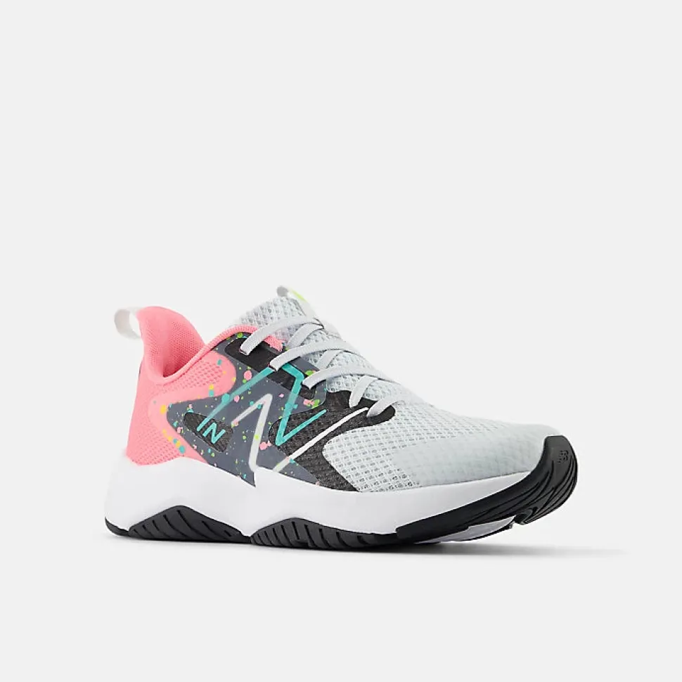 Rave Run v2 - Quartz Grey with Ultra Pink