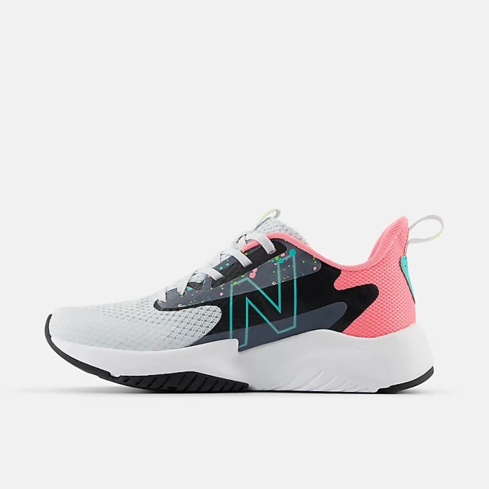 Rave Run v2 - Quartz Grey with Ultra Pink
