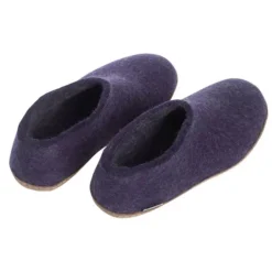 Shoe with Leather Sole - Purple