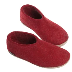 Shoe with Leather Sole - Red