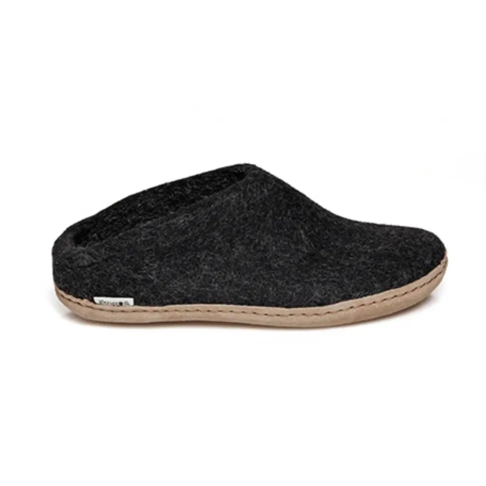 Slip-on with Leather Sole - Charcoal