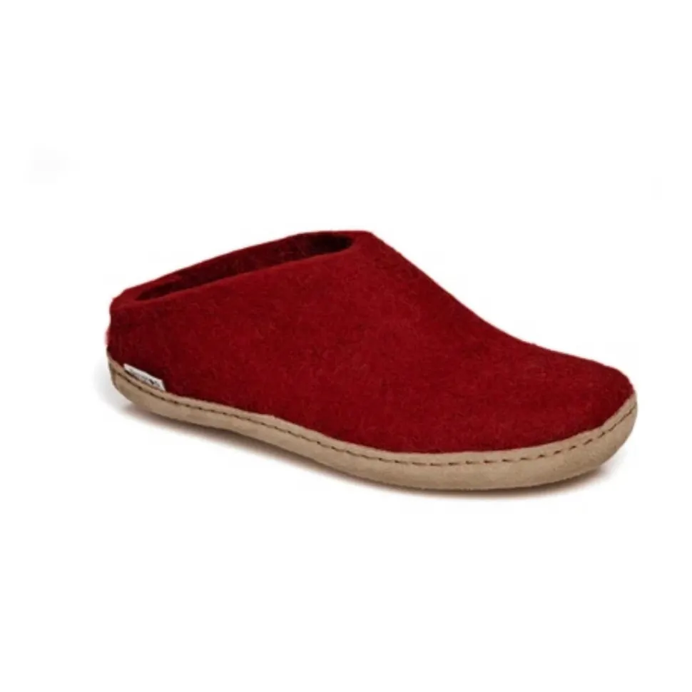 Slip-on with Leather Sole - Red