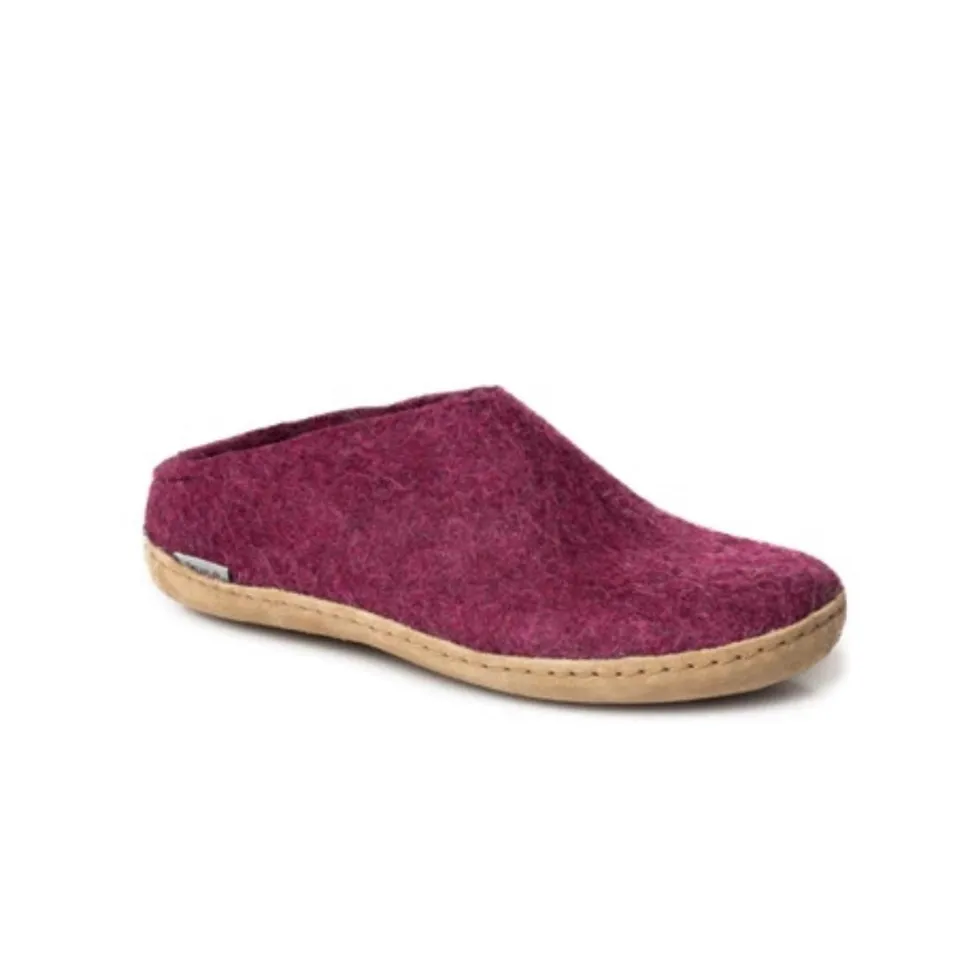 Slip-on with Leather Sole - Cranberry