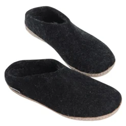 Slip-on with Leather Sole - Charcoal