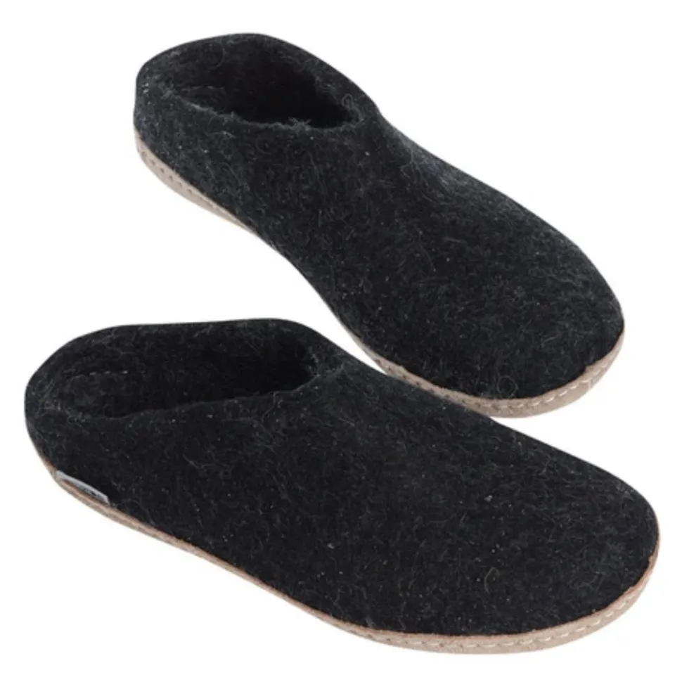 Slip-on with Leather Sole - Charcoal