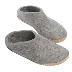 Slip-on with Leather Sole - Grey