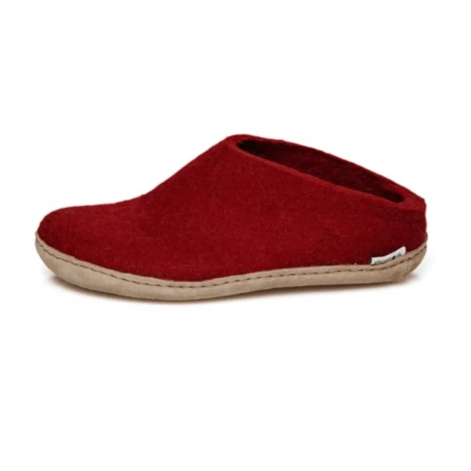 Slip-on with Leather Sole - Red