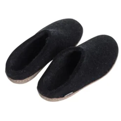 Slip-on with Leather Sole - Charcoal