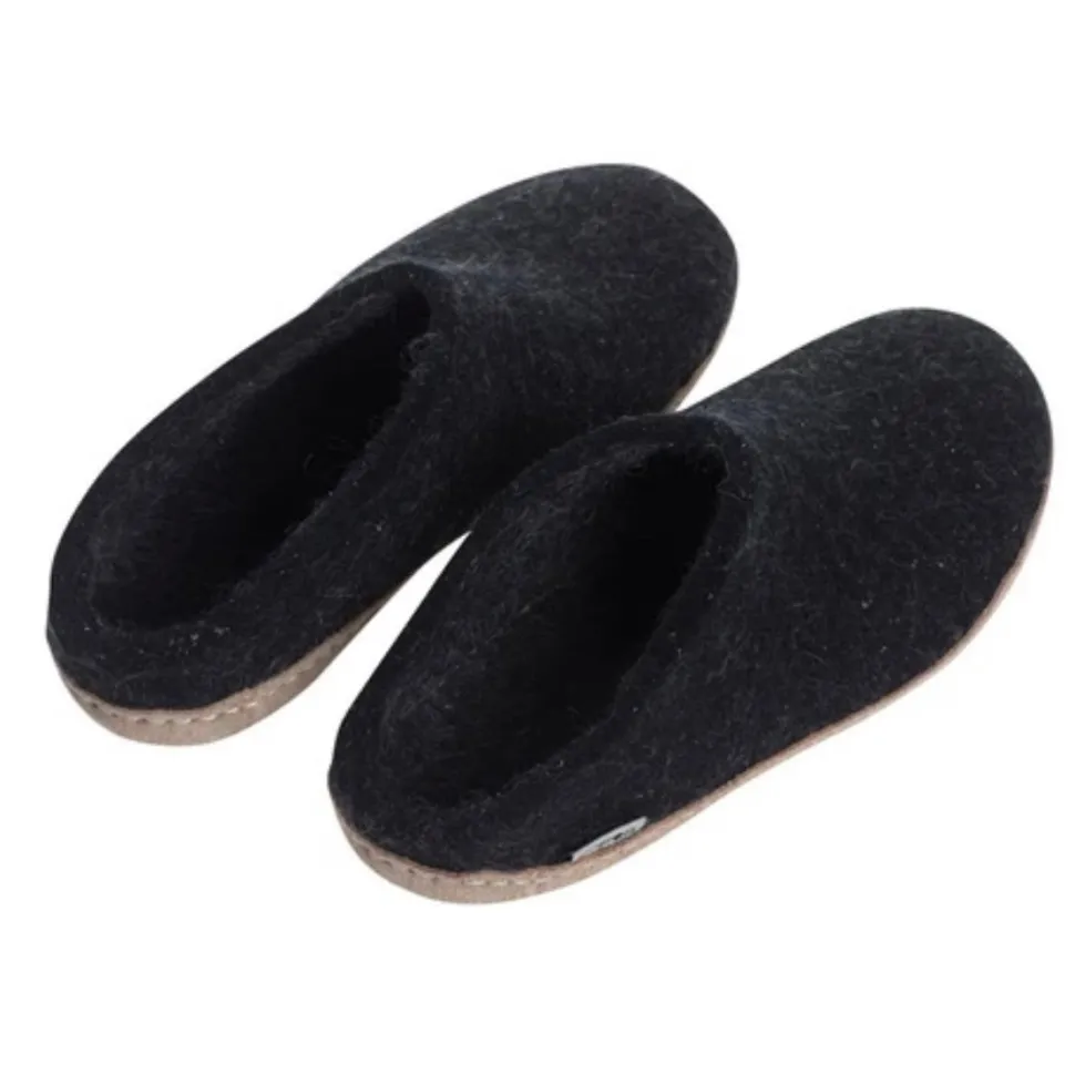 Slip-on with Leather Sole - Charcoal