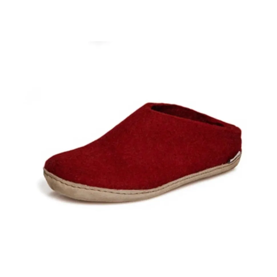 Slip-on with Leather Sole - Red