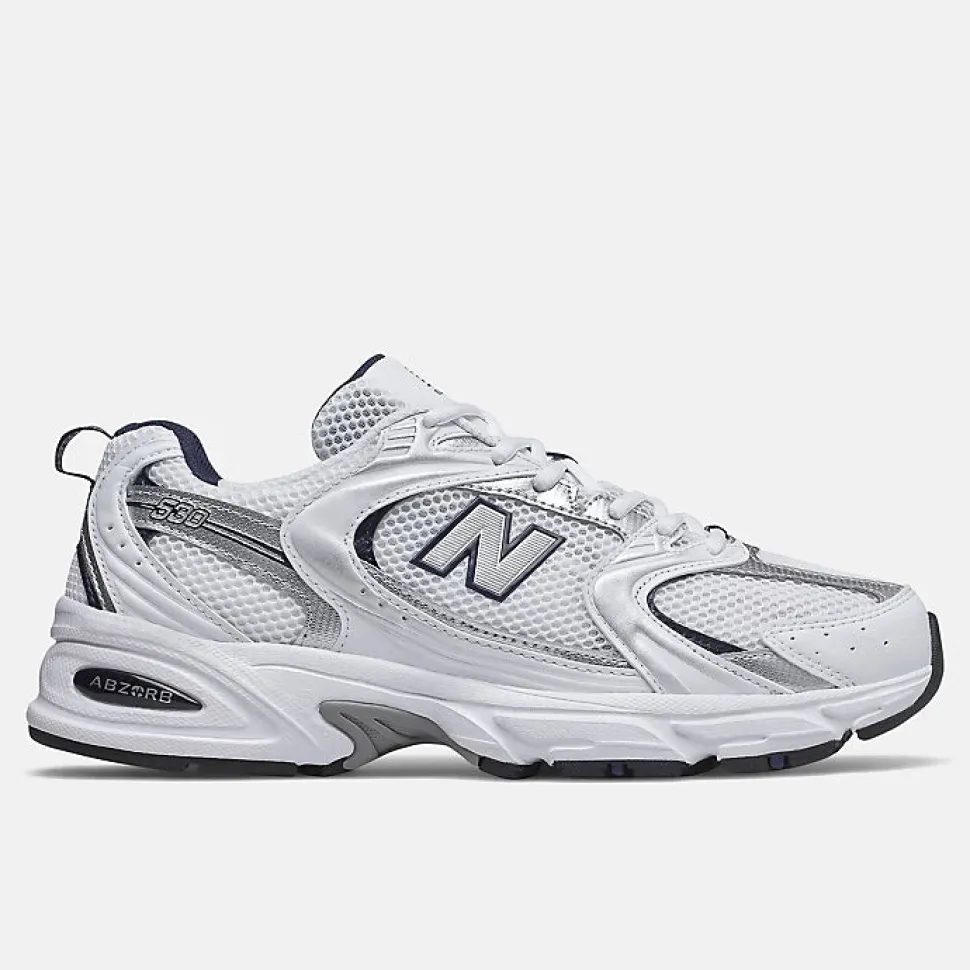 530 - White with Natural Indigo