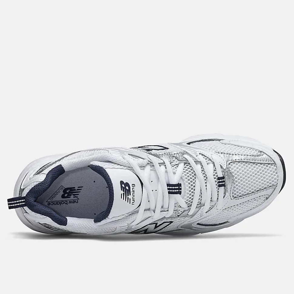530 - White with Natural Indigo