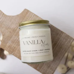 Wood Wick Jar Candle 8 oz - Vanilla Chai