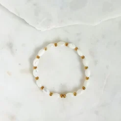 WYN Trochus Shell Beaded Bracelet